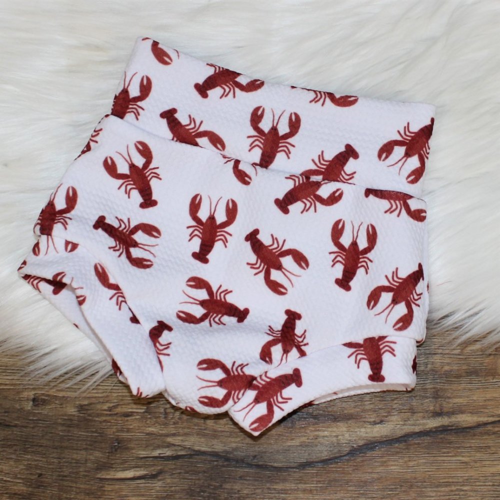 Crawfish Bummies, Diaper Cover, Shorts